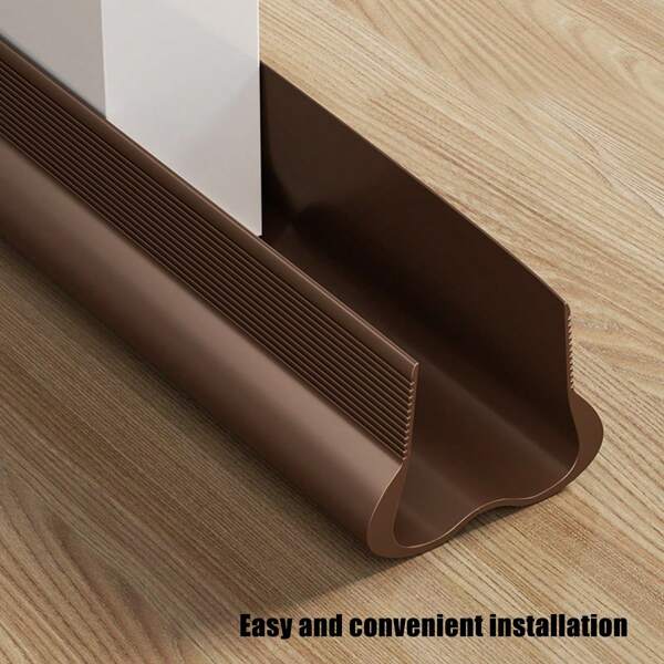 Tira De Sellado Inferior De Puerta De Pvc De 93cm/pieza Para Reducción De Ruido Y A Prueba De Viento, Adecuada Para Habitaciones Con Aire Acondicionado Y Dormitorios