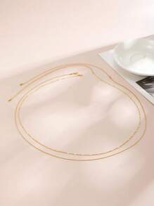 2 Miếng Thời trang Sáng bóng Pha lê Dát Gợi cảm Dây chuyền thắt lưng Giải trí Kỳ nghỉ Bạn thân nhất Đồ trang sức Bộ Qủa tặng - lựa chọn 1 - Xem 3