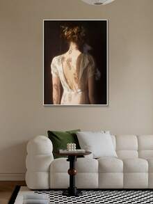 1入北歐女孩帆布牆藝術品-現代客廳、浴室、臥室牆壁裝飾-完美家居裝飾,無鏡框 - 彩色 - 查看 8