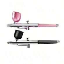 Portable Air Compressor Spray Gun, 1 Set With A 0.3mm Single-Action Spray Gun Head, Comes With A 5CC Metal Cup, Suitable For Models, Cake Art, Nail Art, And Handcrafted Cake Spraying, Compatible With Most Spray Gun Compressors (Compressor Not Included) - Multicolor - View 9