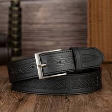 1 Miếng Chốt khóa Đơn giản & Linh hoạt Quanh co Mẫu Thắt lưng da PU Cho nam giới - Nhiều màu - Xem 8