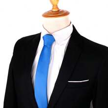 NUEVO Corbata casual de color sólido verde y azul para hombres, corbatas de boda para el novio, clásica de 6 cm para hombres, buenos regalos