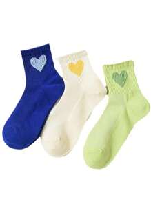 5 Pairs Retro Style Women Long/Mid/Knee-High Socks, Korean Fashion Streetwear Breathable Socks