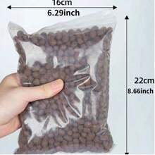 Bolsa de 500g de grandes pellets de cerámica, transpirables y absorbentes de agua, adecuados para alfarería y cocción de carbón, forro de superficie de jardín y jardinería en el hogar