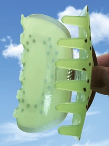 1 Miếng Mùa hè Trái cây Quả kiwi Thiết kế Móng vuốt tóc Đối với phụ nữ , Thích hợp Đối với Mặc hàng ngày , Làm việc , Ngày lễ , Nông thôn Phong cách - Màu vàng - Xem 4