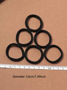 20pcs/50pcs Black High Elasticity Rubber Bands Hair Ties For Women Hair Accessories Ponytail Holders, Hair Bobbles ,Gym Sport Outfit ,Hair Rope