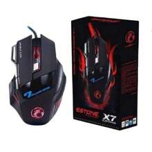 Mouse gamer para jogo computador 3200dpi com LED laser X7 USB Botões Profissional