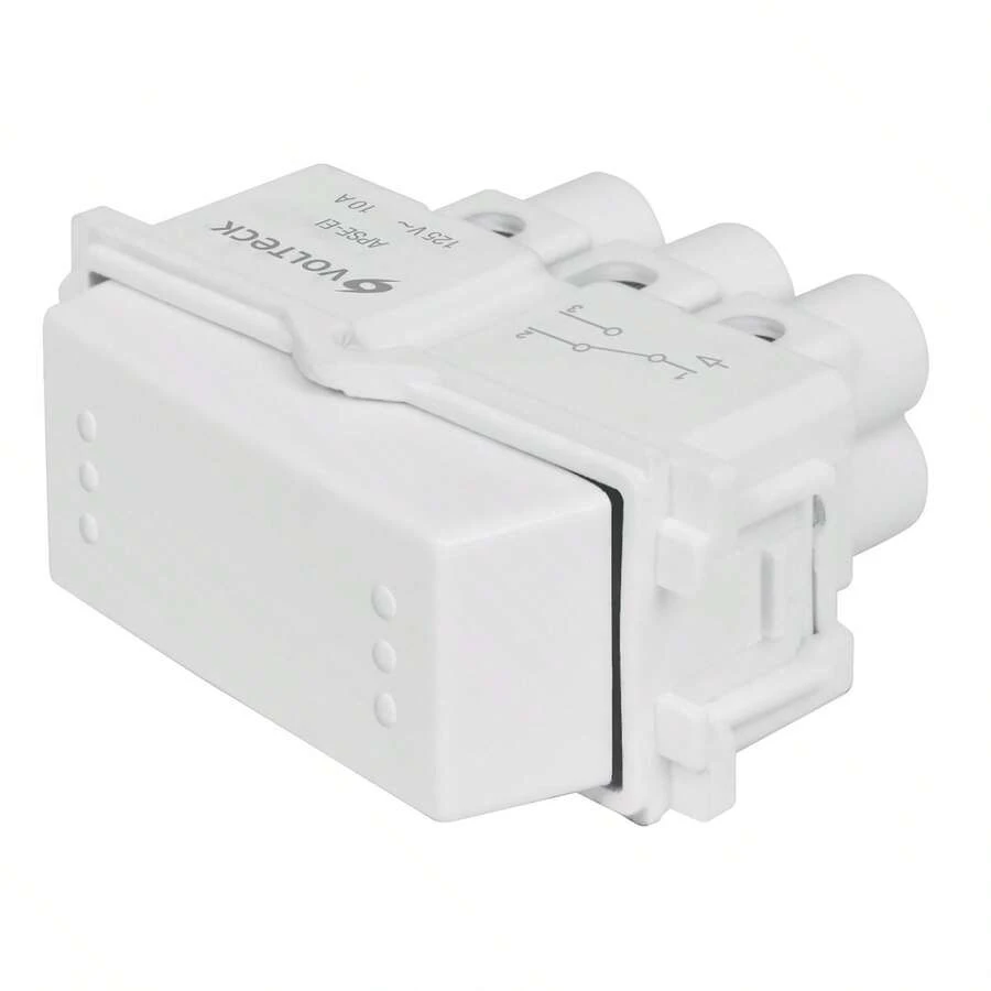3-Way Switch, Italian Line, White, Volteck APSE-EIB 48137 - White - View 1