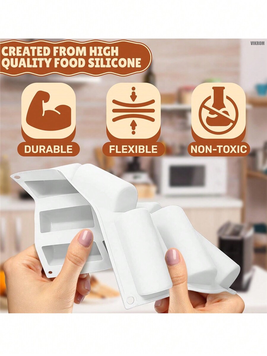 Nouveau moule en silicone pour barres protéinées rectangulaires, outil