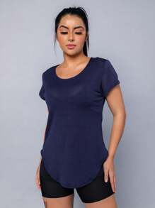 Women Sports Tees & Tanks - Màu xanh hải quân - Xem 1