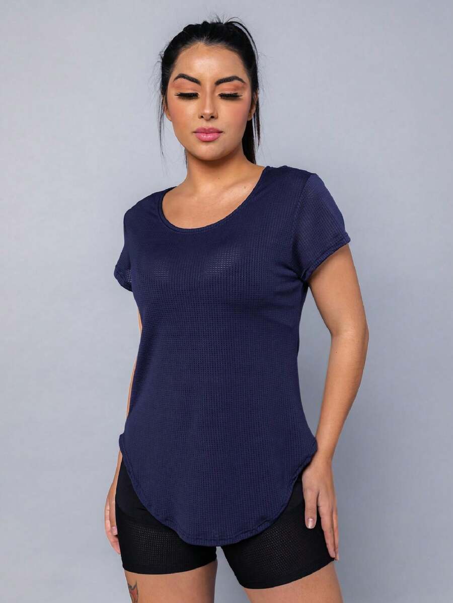 Women Sports Tees & Tanks - Màu xanh hải quân - Xem 1