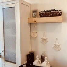 Mini Macrame Wall Hanging Set Of 3pcs Cute Boho Tree Decoration Car Ornaments Woven Art Decor For Nursery Bathroom Bedroom Living Room Dorm,Home Decor ,Room Decor,Wall Decor Gifts Birthday Graduation
