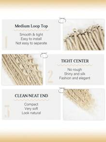 30 Pcs SE Dreadlock Extensions Mixed Sets 3 In 1 Straight Curly Boho Dreads Single Ended Fake Thin Dreadlock Extensions For Women