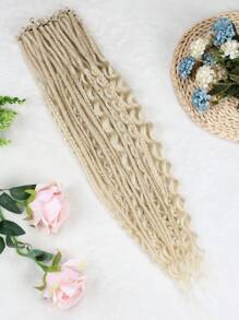 30 Pcs SE Dreadlock Extensions Mixed Sets 3 In 1 Straight Curly Boho Dreads Single Ended Fake Thin Dreadlock Extensions For Women