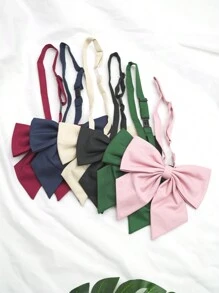 pooting bear 1 件女式纯色针织双面硬领，带超大可调节结，适合日常穿着、校服、约会等。圣诞节 - 彩色 - 查看 6