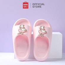 Miniso Pantuflas rosas con diseño de casa linda de Sanrio para mujer - Rosa - Ver 2