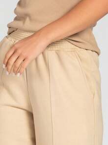 Women Sweater Pants - 摩卡棕 - 查看 3