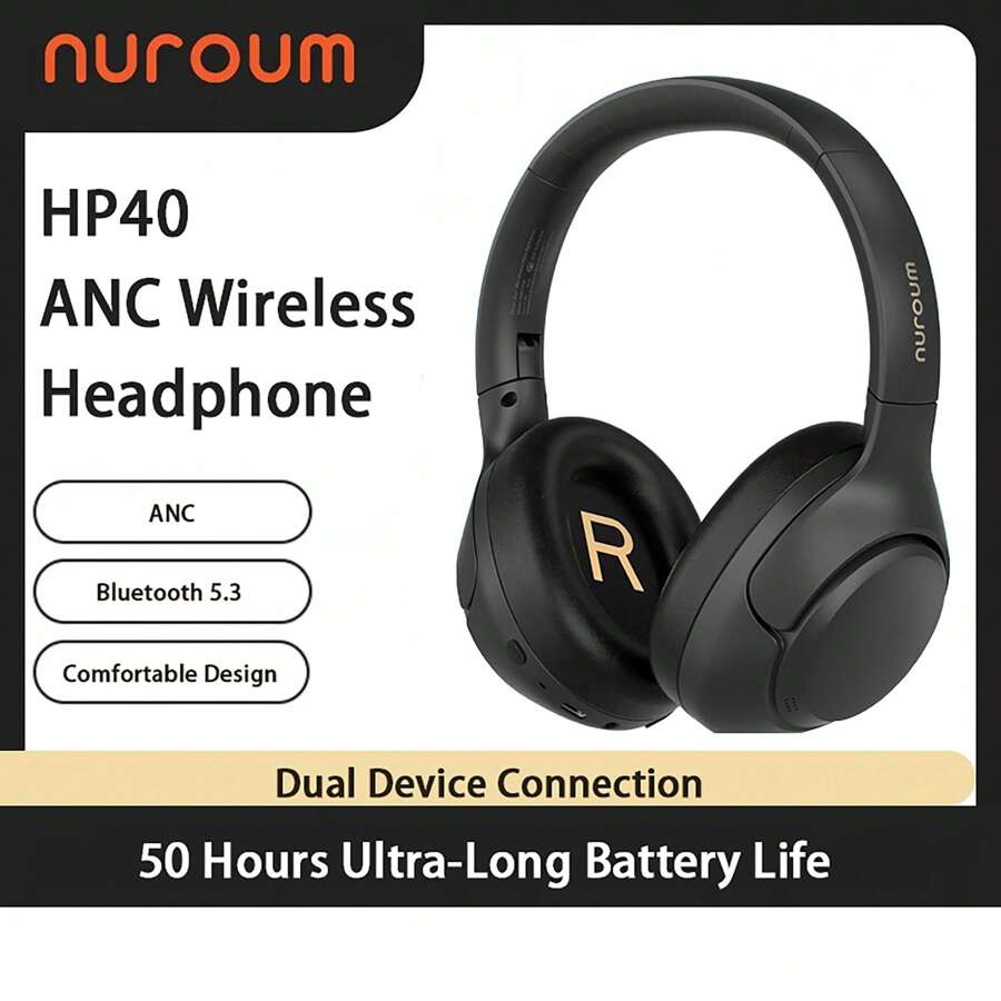 Nuroum HP40 Noise Cancelling Wireless Headphones HiFi Sound Deep Bass