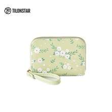 TWW155新款时尚小菊花女士收纳零钱包短款钱包女生风琴多卡位卡包