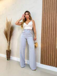 Women Pants - Xám - Xem 3