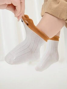 5對/組幼兒可愛小狗寶寶中筒襪,適用於春/夏季（0-6m）（6-12m）（1-2）（2-3）歲 - 彩色 - 查看 5