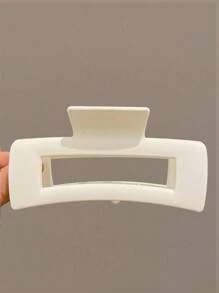 4pcs Solid Color Casual Hair Claw Simple And Cute Suitable For Daily Use, Campus Dating, Vacation, Travel Accessories