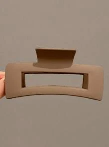 4pcs Solid Color Casual Hair Claw Simple And Cute Suitable For Daily Use, Campus Dating, Vacation, Travel Accessories