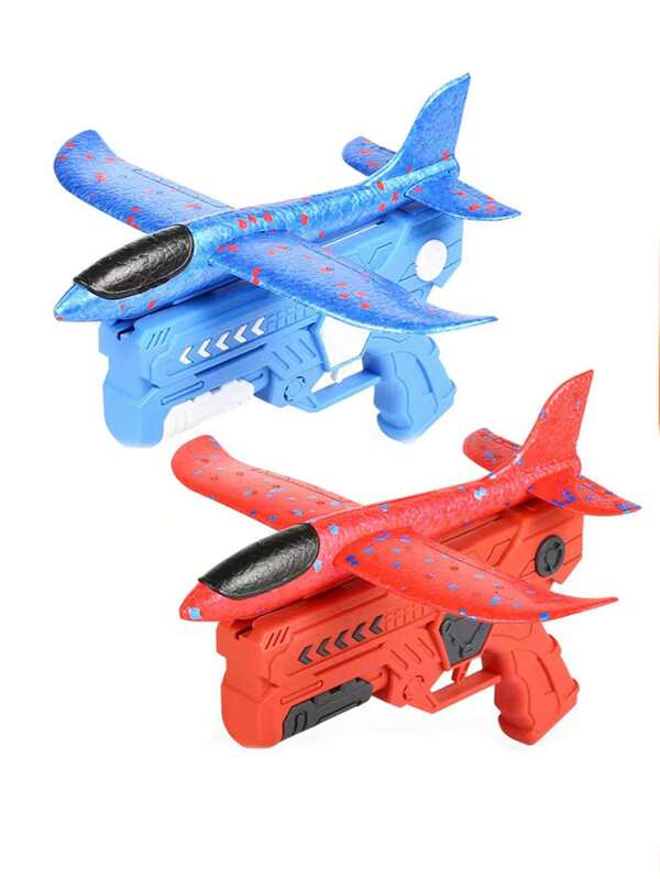 1pc Aircraft Launcher Toys, Foam Glider Guided Ejection Aircraft Boys And Girls Toys, 2 Flight Mode Children Ejection Aircraft Outdoor Sports Flight Toys Gifts For 4, 5, 6, 7, 8, 9, 10 12 Year Old Boys And Girls Boys Toys Age 2,Aviation,4 Year Old Boy,Toys,Halloween,Airplane,Kids Boys,7 Years Old Girl,10 Year Old Boy,Gift For Kids Boys,Foam Airplane,Aeroplane Toys