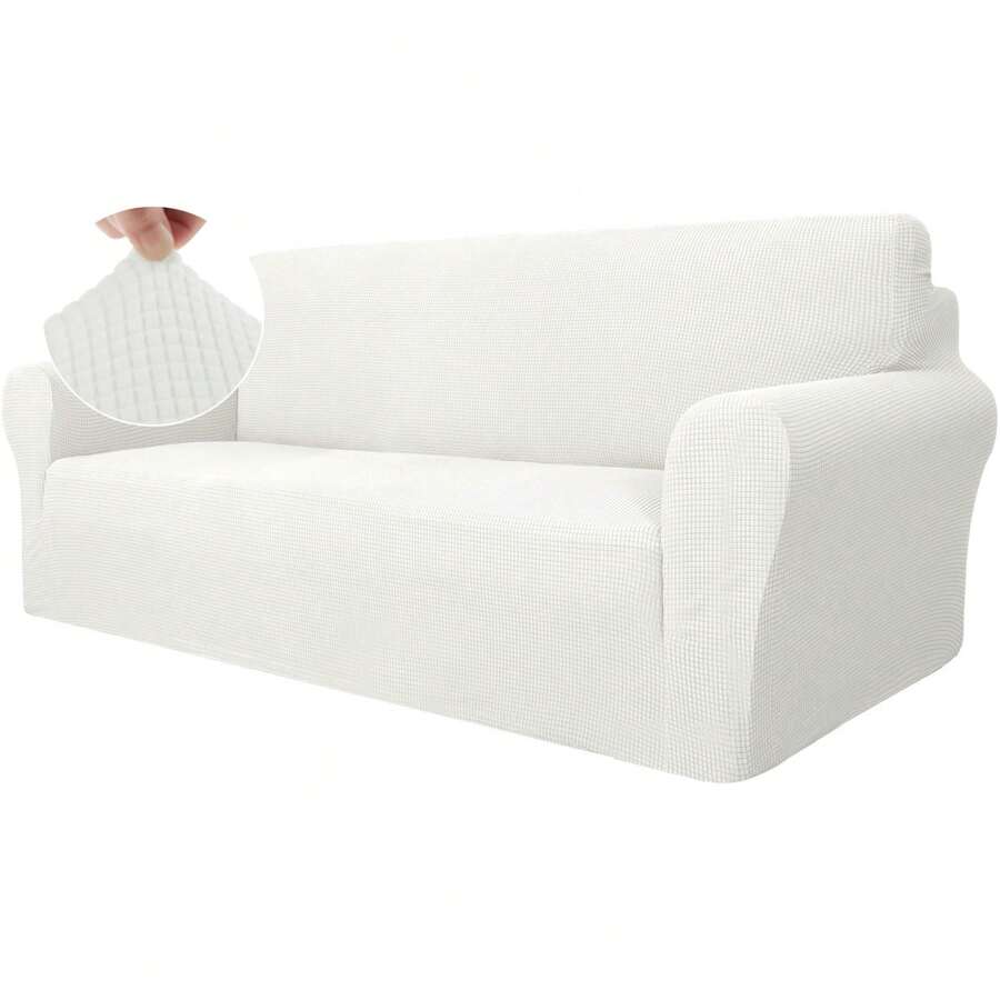 YSTYLE Sofa Cover 1/2/3/4 Seater With Armrest, Stretch Sofa Cover Non-Slip, Modern Sofa Cover For Dogs Pets, Breathable Couch Cover With Elastic Bottom