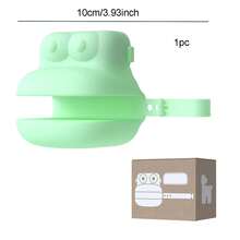 1pc Green Frog Shaped Portable Dog Poop Scooper With Waste Bag, Pet Poop Picker - Green - View 2