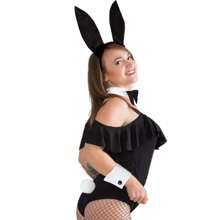 5Pcs Cute Adults Rabbit Ear Headband Prop Plush Hairband Dress Costume Bunny Ear Hairband Party Decoration Cosplay Set Halloween