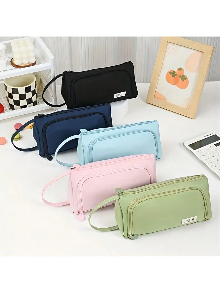 Accessorio Cartoleria Magico Astuccio 3 Zip Unicorno Completo - 3 Scomparti Con Pennarelli, Pastelli Astuccio Unicorno Scuola
