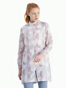 TECTOP Women's Summer Lightweight Sun Jacket Long Sleeve Full Zip Hooded Hiking Outdoor Sports - Multicolor - View 8