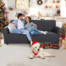 YSTYLE Sofa Cover 1/2/3/4 Seater With Armrest, Stretch Sofa Cover Non-Slip, Modern Sofa Cover For Dogs Pets, Breathable Couch Cover With Elastic Bottom