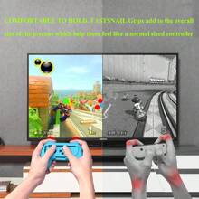 2pcs Blue & Red Game Controllers Grip Compatible With Switch OLED/Switch JoyCon (Controllers Not Included) - Blue X1 Red X1 - View 9
