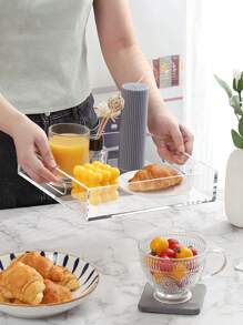 1 件亚克力透明手持托盘圣诞礼物 - 無色 - 查看 1