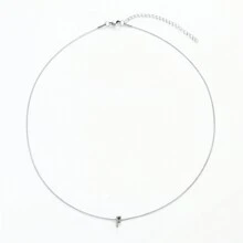 1條不過敏不鏽鋼蛇骨鏈,附英文字母,黃道十二宮吊墜,適用於女性、男性和女孩,附銀飾層