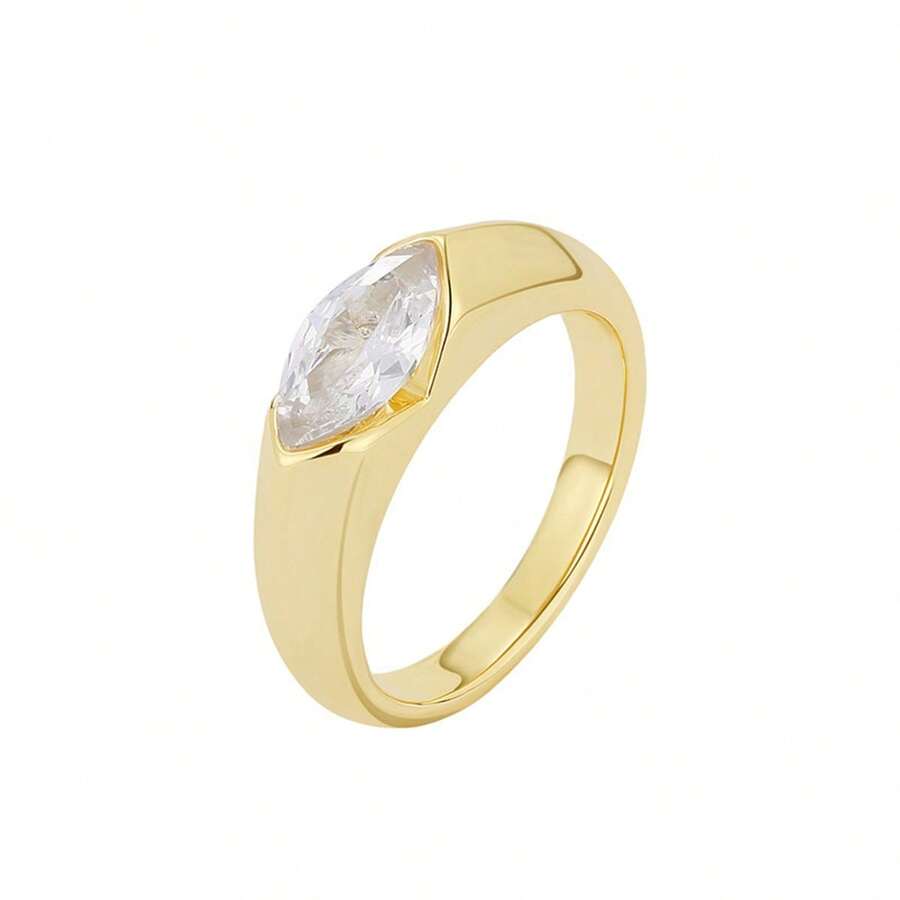 1pc 2024 New Design Luxurious High-Class Decorated Finger Ring, Fashionable And Unique - ring - View 1