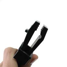 5pcs Outdoor Tent Tarp Windproof Fixing Clip, Hiking Rope Buckle, Plastic Buckle Hook - Black - View 2