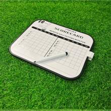 Reusable Golf Score Board, Double-Sided Dry Erase Golf Scoreboard - White - View 3