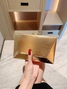 轻巧，商务休闲水钻装饰水桶包迷你抽绳设计，透明包时尚仿珍珠包晚宴包，晚餐包迷人，优雅，精致，安静奢华的水钻适合派对女孩，女人，新娘非常适合派对，晚宴/宴会圣诞派对礼服，完美搭配新年服装，与女士派对礼服完美搭配 - 金色 - 查看 4