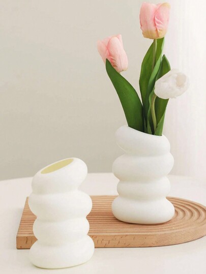 1pc Multi Functional Plastic Flower Vase Living Room, Dining Table, Bedroom Balcony ation Home Room Glass view 3