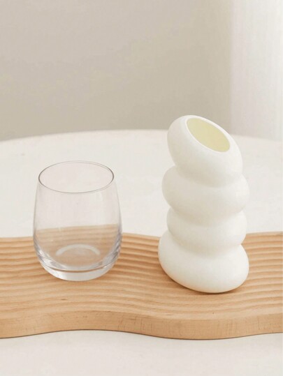 1pc Multi Functional Plastic Flower Vase Living Room, Dining Table, Bedroom Balcony ation Home Room Glass view 4