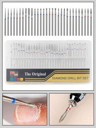 30pcs Russian Style Manicure Grinding Heads Set For Dead Skin Removal, Preparing And Finishing Nails With Electric Grinding Machine