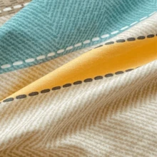 Juego de cama (4 piezas) - 40s 12868 - Celeste - Ver 6