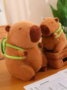 1pc Capybara Plush Toy, Cute Water Deer Figure Stuffed Animal Doll