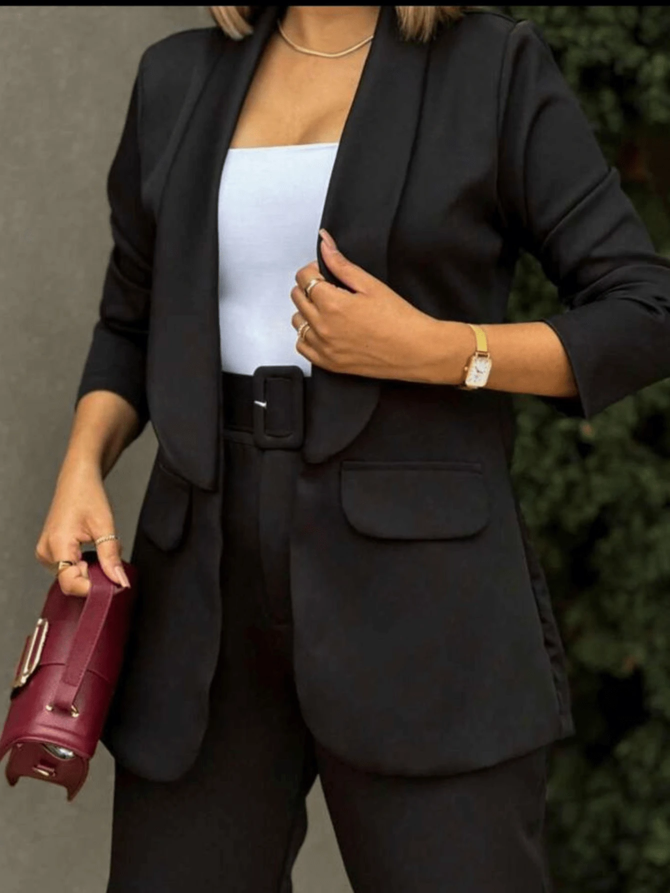 Women Blazers - 黑色 - 查看 1