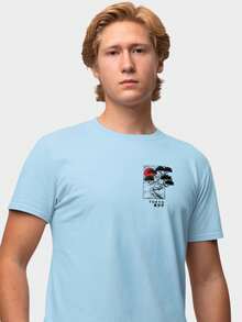 Men T-Shirts - 淺藍色 - 查看 5