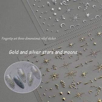 Calcomanías de uñas con diseño de luna y estrella en relieve en 5D - Pegatinas de arte para uñas autoadhesivas para impresionante decoración de uñas de bricolaje pegatinas de uñas
pegatinas uñas
uñas pegatina
calcomanías para uñas decoración de uñas pegatinas de uñas pegatinas para uñas etiqueta engomada