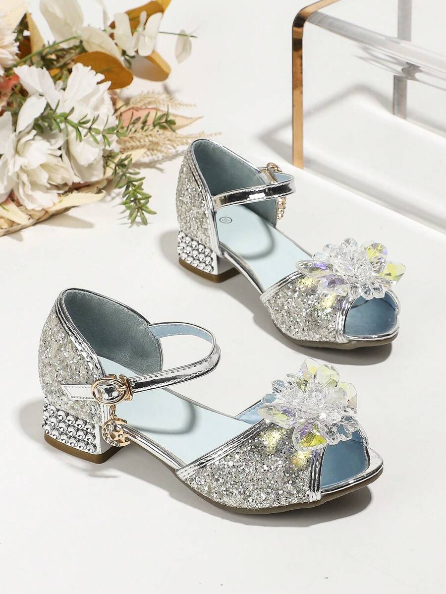 Mädchens Sommer Fashion Sandalen, Kristall Schuhe Für Die Tanzvorstellung Kleiner Mädchen